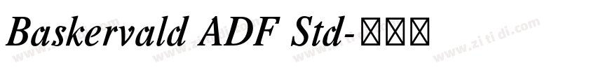 Baskervald ADF Std字体转换